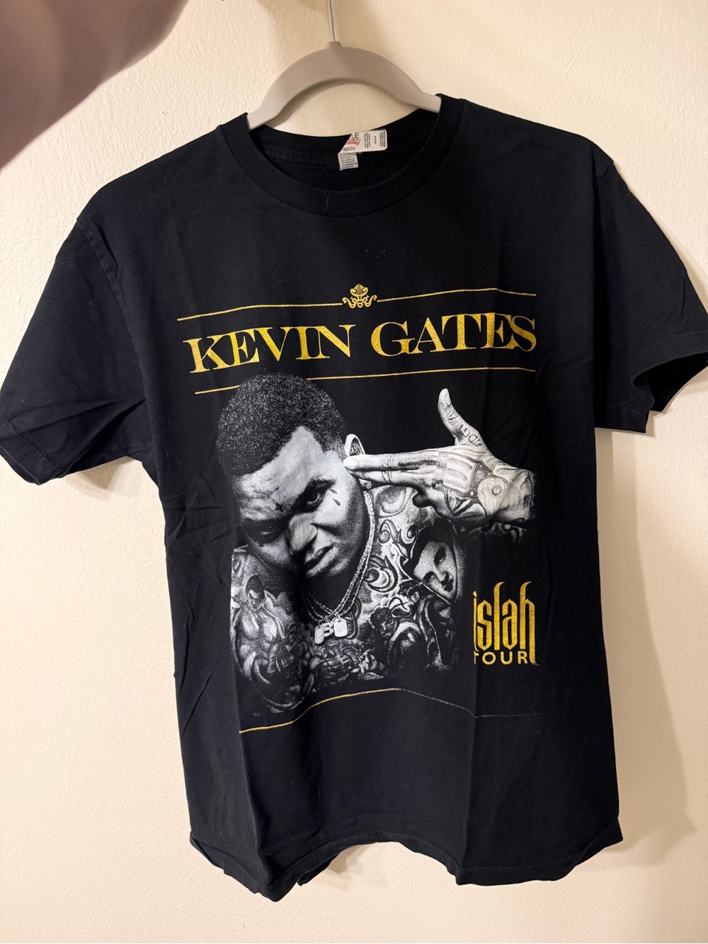 Kevin Gates Black Short Sleeve Tour Graphic T-Shirt